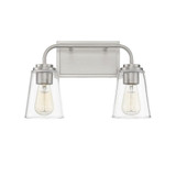 2 Light Mid Century Modern Vanity Light 9.75 Inch Tall by BSH - 2583-BEL-1107370