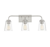 3 Light Cone Glass Farmhosue Vanity Light 24 Inch Wide by BSH - 2583-BEL-1107371