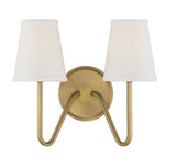 2 Light Wall Sconce 13 Inch Wide by BSH - 2583-BEL-1107335
