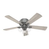Crestfield 52 Inch Low Profile Ceiling Fan and LED Light Kit by Hunter Fans - 1000749