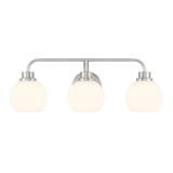 3 Light Globe Glass Down Vanity Light 24 Inch Wide by BSH - 2583-BEL-1345060