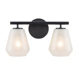 Hampton Cliff 2 Light Bath Vanity 8 Inch Tall and 14.75 Inch Wide by BSH - 135-BEL-1367153
