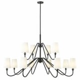 Gianna 12 Light Chandelier  33.75 x 60.25 Inch Wide by Z-Lite - 7509-12