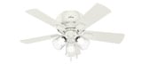 Crestfield 42 Inch Low Profile Ceiling Fan and LED Light Kit by Hunter Fans - 1000508