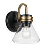 Farum 1 Light Wall Sconce 9.5 Inch Tall and 7.25 Inch Wide by Kichler - 55153CLR