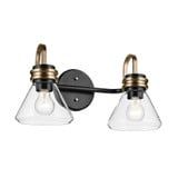 Farum 2 Light Bath Vanity 9.5 Inch Tall and 19.25 Inch Wide by Kichler - 55154CLR