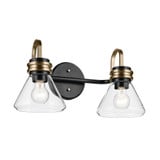 Farum 2 Light Bath Vanity 9.5 Inch Tall and 19.25 Inch Wide by Kichler - 55154CLR