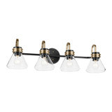 Farum 4 Light Bath Vanity 9.5 Inch Tall and 34 Inch Wide by Kichler - 55156CLR