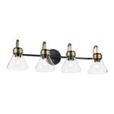 Farum 4 Light Bath Vanity 9.5 Inch Tall and 34 Inch Wide by Kichler - 55156CLR