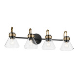 Farum 4 Light Bath Vanity 9.5 Inch Tall and 34 Inch Wide by Kichler - 55156CLR