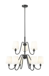 Gianna 9 Light Chandelier  27.5 x 32 Inch Wide by Z-Lite - 7509-9-32