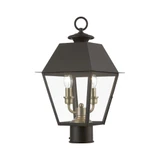 Wentworth 2 Light Medium Outdoor Post Top Lantern 17.5 x 9 In by Livex - 27216