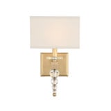 Clover 1 Light Candle Style Wall Sconce by Crystorama - CLO-8892