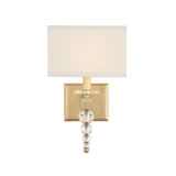 Clover 1 Light Candle Style Wall Sconce by Crystorama - CLO-8892