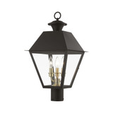 Wentworth 3 Light Large Outdoor Post Top Lantern 22 x 12 In by Livex  - 27219