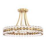 Clover 4 Light 18.25 Inch Wide Semi Flush Mount by Crystorama - CLO-8894