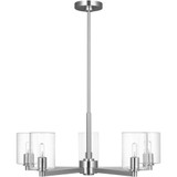 Fullton 5 Light Chandelier 10.38 X 27.13 Inch Wide by Visual Comfort Studio - 3164205C
