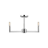 Fullton 3 Light Semi Flush Mount 20 Inch Wide by Visual Comfort Studio - 7764203C