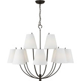 Marina 12 Light Chandelier 34 Inch X 40 Inch Wide by Visual Comfort Studio - CC18412