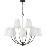 Marina 12 Light Chandelier 34 Inch X 40 Inch Wide by Visual Comfort Studio - CC18412