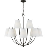 Marina 12 Light Chandelier 34 Inch X 40 Inch Wide by Visual Comfort Studio - CC18412