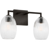 Serafina 2 Light Bath Vanity 9.63 X 16 Inch Wide by Visual Comfort Studio - HV1002