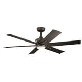 Szeplo Patio Outdoor Ceiling Fan with Light Kit 60 Inch wide by Kichler  - 300300