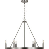 Mirla 6 LED Chandelier 28 Inch Wide by Generation - GLC2016E