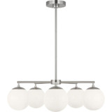 Nube 5 LED Chandelier 26 Inch Wide by Generation - GLC1795E
