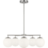 Nube 5 Light Chandelier 26 Inch Wide by Generation - GLC1795