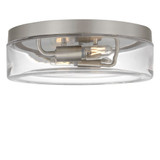 Rhett 60W 2 LED Flush Mount 3.75 Inch Tall and 12 Inch Wide by Generation - GLF1722E