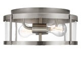 Lumra 60W 2 LED Flush Mount 5.75 Inch Tall and 13 Inch Wide by Generation - GLF1732E