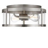 Lumra 60W 2 LED Flush Mount 5.75 Inch Tall and 13 Inch Wide by Generation - GLF1732E