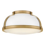 Barton 12W 3 LED Flush Mount 9.25 Inch Tall and 18 Inch Wide by Hinkley - 46353