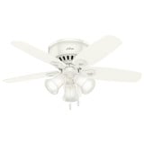 Builder 42 Inch Low Profile Ceiling Fan with LED Light Kit by Hunter Fans - 1000087