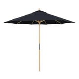 9 Foot Wood Manual Lift Octagon Market Umbrella by Galtech - 131
