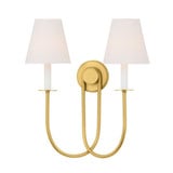 Midtown 2 Light Wall Sconce 19.75 Inch and 17.5 Inch Wide by Hudson Valley - 4082
