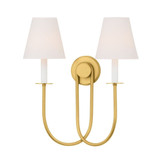 Midtown 2 Light Wall Sconce 19.75 Inch and 17.5 Inch Wide by Hudson Valley - 4082
