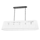 Verona Beach 5 Light Natural String Linear Chandelier by Hudson Valley - 7650