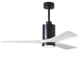 Patricia 3 3 Blade Ceiling Fan with Light Kit 52 Inch Wide by Matthews Fans - PA3-52