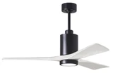 Patricia 3 3 Blade Ceiling Fan with Light Kit 52 Inch Wide by Matthews Fans - PA3-52