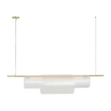 Trace 13.2W 1 LED Double Linear Chandelier by Visual Comfort Modern - PBLS80627