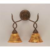 Leaf 2 Light Wall Sconce by Toltec - 110-75-145-16