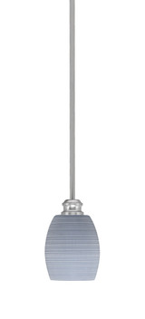 Edge 1 Light Mini Stem Hung Pendant 7 Inch Tall by Toltec - 1151-5-7