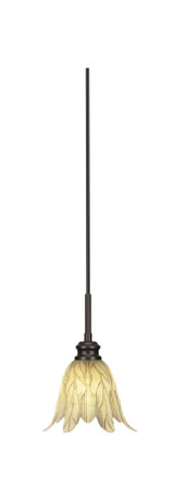 Edge 1 Light Small Cord Pendant 10.5 Inch Tall by Toltec - 1152-7-10.5