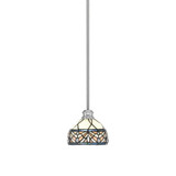 Edge 1 Light Small Stem Hung Pendant 6 Inch Tall by Toltec - 1151-7-6