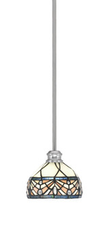 Edge 1 Light Small Stem Hung Pendant 6 Inch Tall by Toltec - 1151-7-6