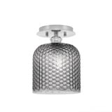 Edge 1 Light 9.5 Inch Length Semi Flush Mount by Toltec - 1160-7-9.5