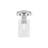 Edge 1 Light 8 Inch Length Steel Semi Flush Mount by Toltec - 1160-6-8.5-1