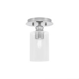 Edge 1 Light 8 Inch Length Steel Semi Flush Mount by Toltec - 1160-6-8.5-1